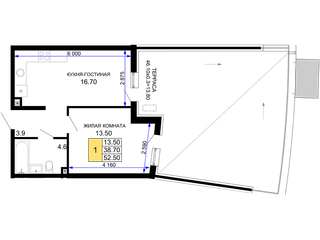 1-к квартира