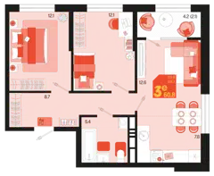 3-к квартира