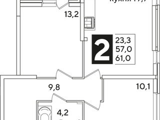 Литер 50 - 61.0м2