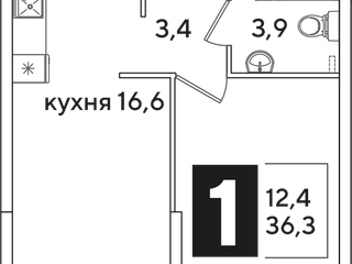 1-к квартира