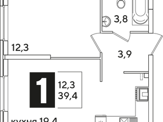 1-к квартира