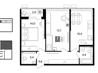 2k 67.7м²