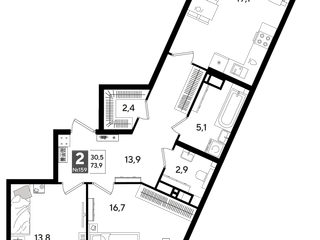 2k 73.9м²