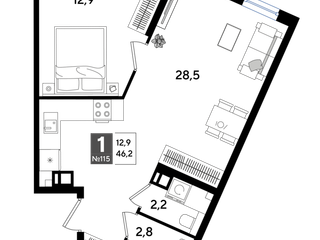 1-к квартира