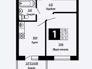 1-к квартира